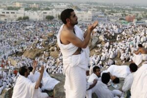 جبل عرفة أثناء الحج 