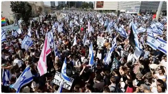 مظاهرات في اسرائيل 