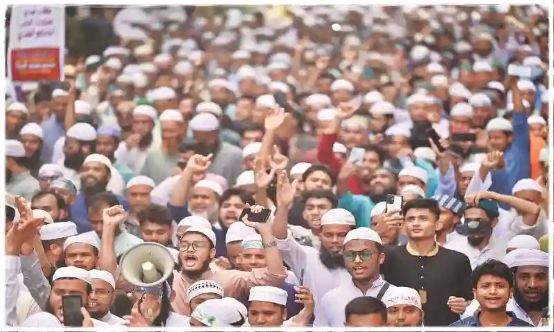 المسلمين في مظاهرة